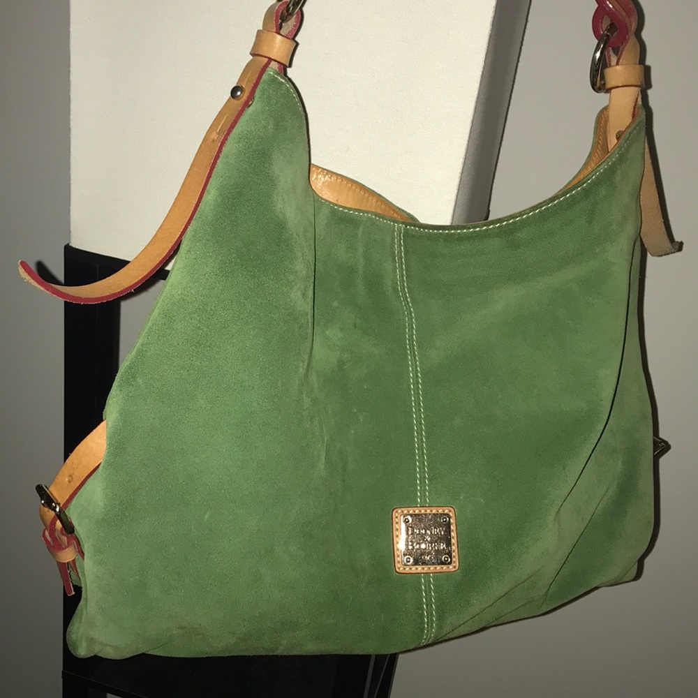 Green suede Dooney & Bourke purse